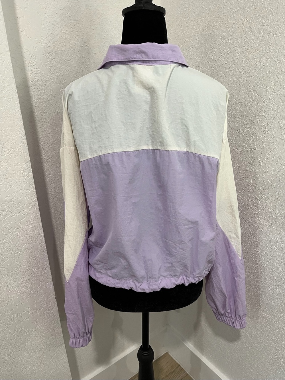 Light Lavender and White Windbreaker set